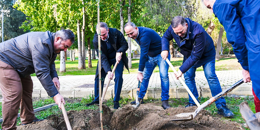 Lefkoşa Çağlayan Parkı’nda iki toplumlu ağaçlandırma çalışması yapıldı