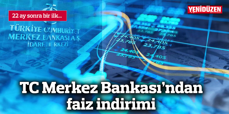 TC Merkez Bankası'ndan faiz indirimi