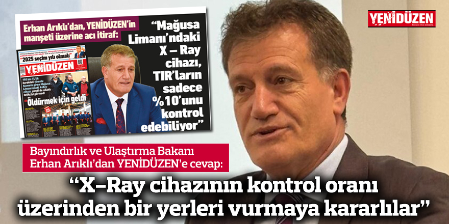 Arıklı: “X-Ray cihazının kontrol oranı üzerinden bir yerleri vurmaya kararlılar”