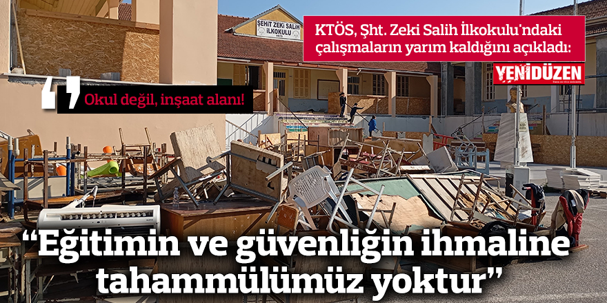 “Eğitimin ve güvenliğin ihmaline tahammülümüz yoktur”