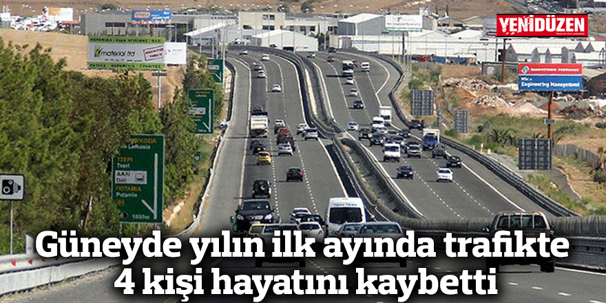 Güneyde yılın ilk ayında trafikte 4 kişi hayatını kaybetti