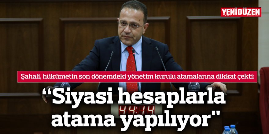 “Siyasi hesaplarla atama yapılıyor"