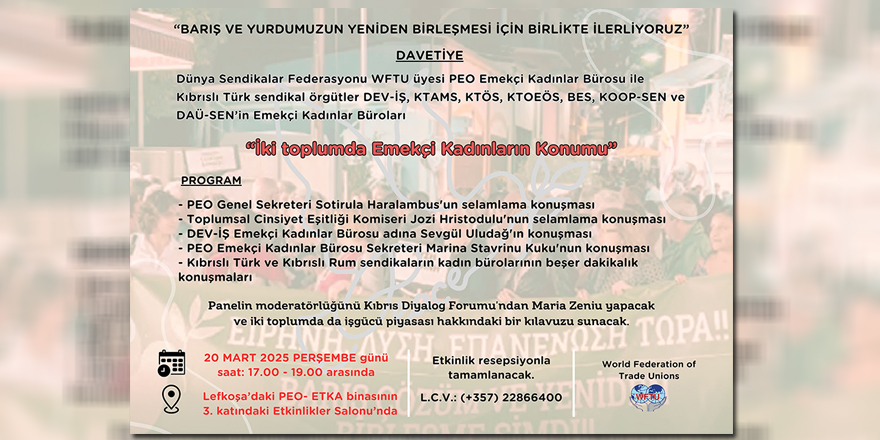 “İki toplumda emekçi kadınların konumu” konulu panel yapılıyor…