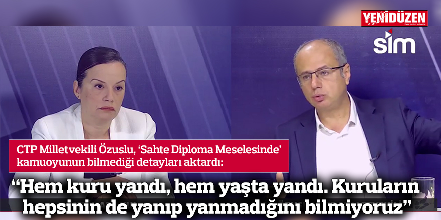 “Hem kuru yandı, hem yaşta yandı. Kuruların hepsinin de yanıp yanmadığını bilmiyoruz”