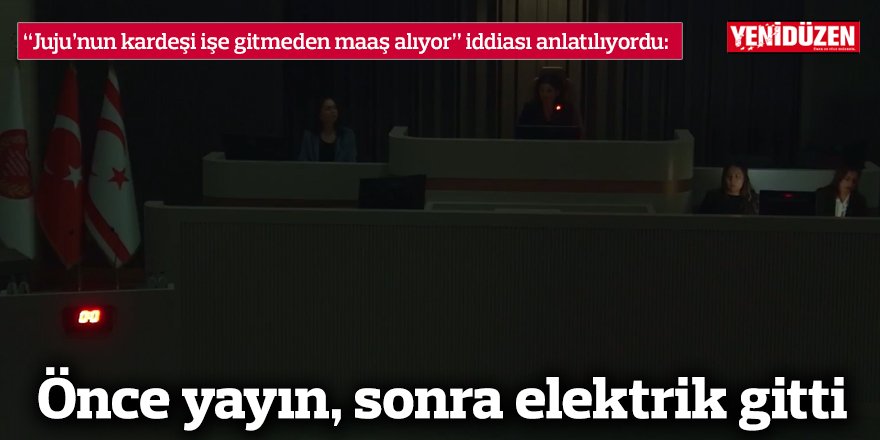 Önce yayın, sonra elektrik gitti