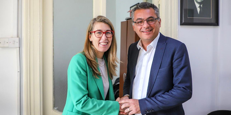 Erhürman, AB Yapısal Reform Destek Ofisi yetkililerini kabul etti