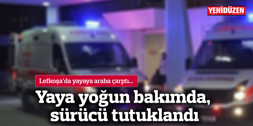 Lefkoşa’da yayaya araba çarptı