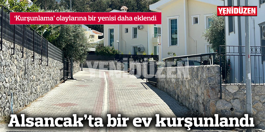 Alsancak’ta bir ev kurşunlandı