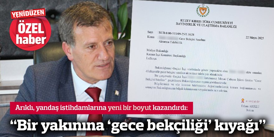 “Bir yakınına ‘gece bekçiliği’ kıyağı”