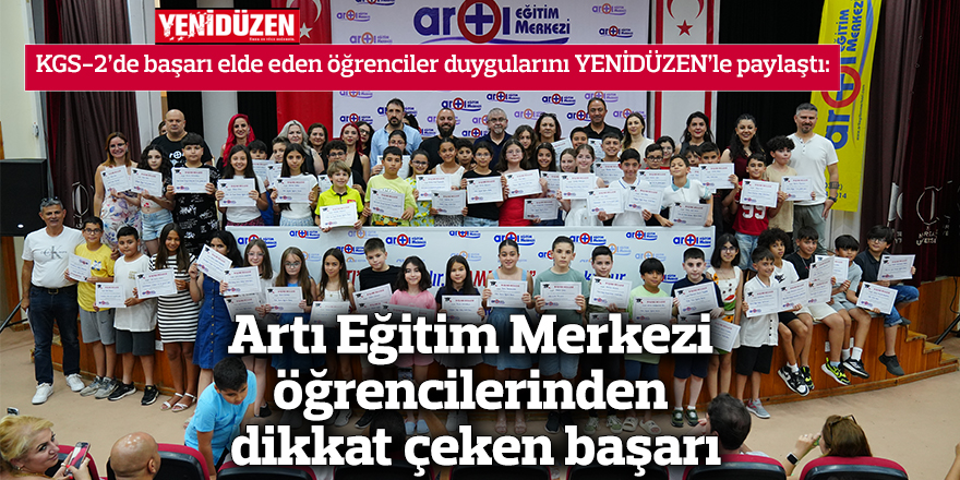 Artı Eğitim Merkezi öğrencilerinden  dikkat çeken başarı