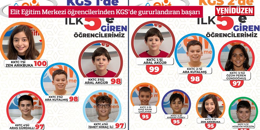 KGS 1 ve 2’de sınav birincisi çıkaran tek kurum