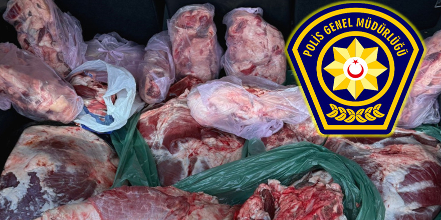 162 kilo kaçak et ele geçirildi