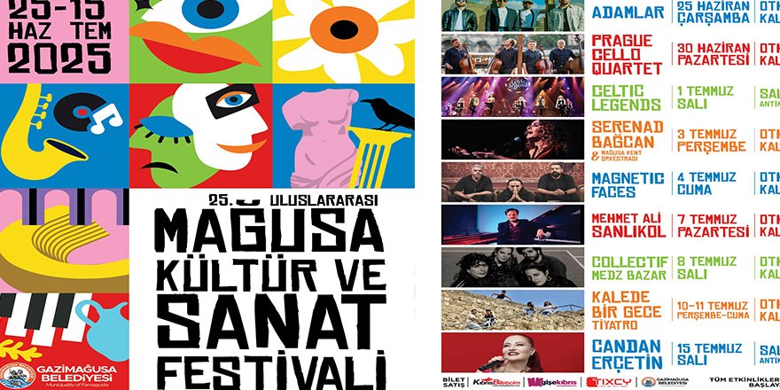 25. Uluslararası Mağusa Kültür Sanat Festivali başlıyor