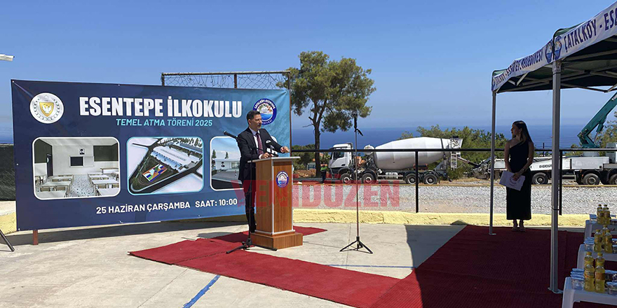 Esentepe'de yeni ilkokul binasının temeli atıldı