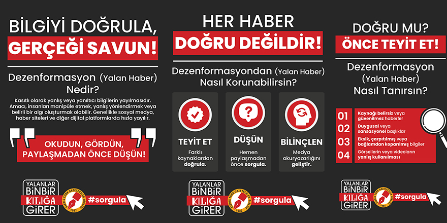 Kıbrıs Türk Gazeteciler Birliği’nden dezenformasyona karşı sosyal medya kampanyası