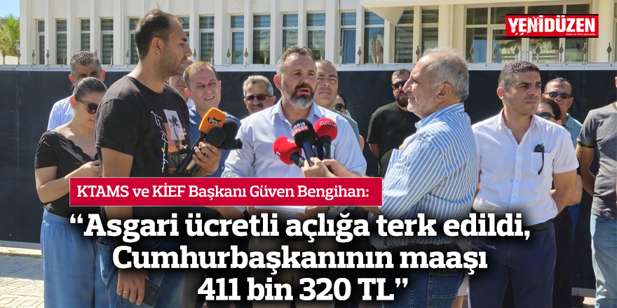 “Asgari ücretli açlığa terk edildi,  Cumhurbaşkanının maaşı 411 bin 320 TL”