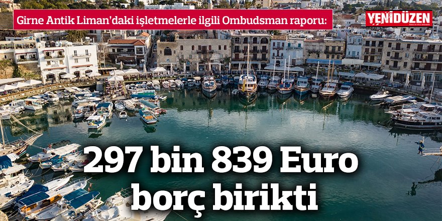 297 bin 839 Euro borç birikti