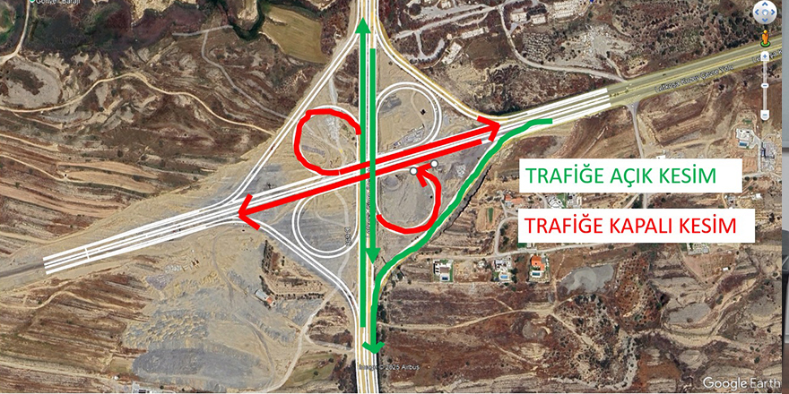 Lefkoşa Kuzey Çevre yolu Girne Köprülü Kavşağı'nda yol çalışması yapılacak
