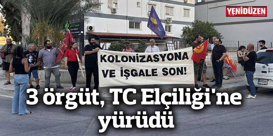 3 örgüt, TC Elçiliği'ne yürüdü