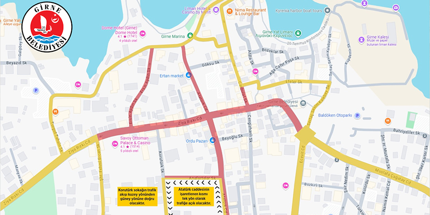 Girne Çarşı Şenliği nedeniyle bazı yollar geçici süreyle trafiğe kapatılacak