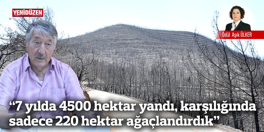 Yananın yerine yenisini dikmiyoruz