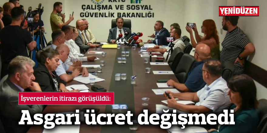 Asgari ücret değişmedi