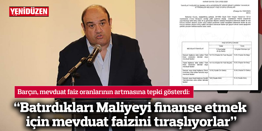 “Batırdıkları Maliyeyi finanse etmek için mevduat faizini tıraşlıyorlar”