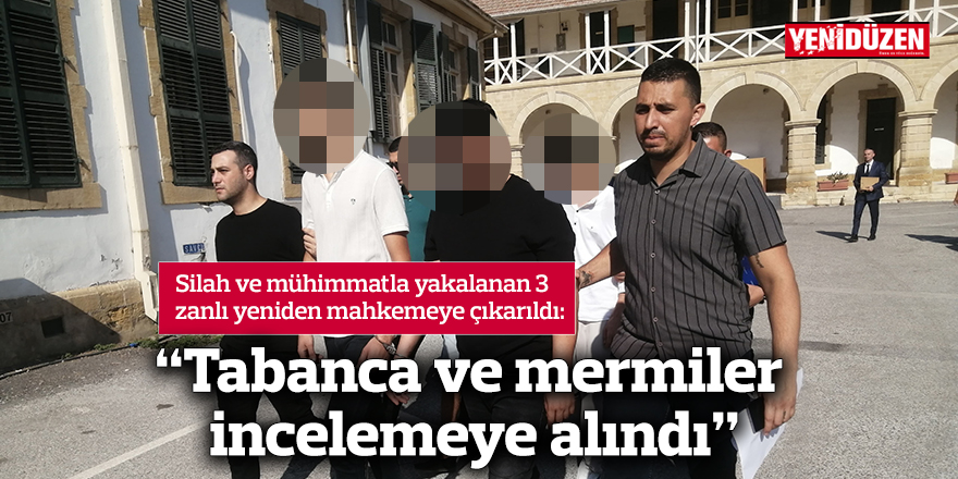 “Tabanca ve mermiler incelemeye alındı”
