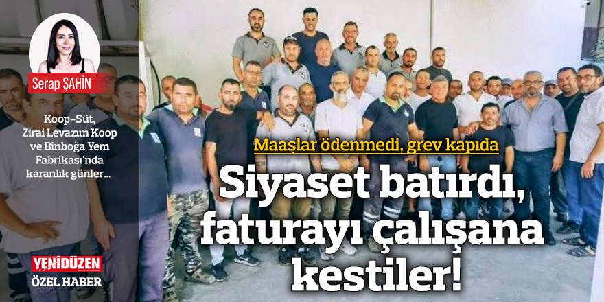 Siyaset batırdı, faturayı çalışana kestiler!