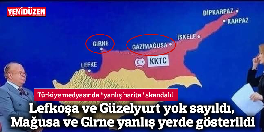 Türkiye medyasında “yanlış harita” skandalı!