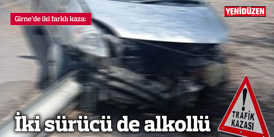 Girne'de iki farklı kaza