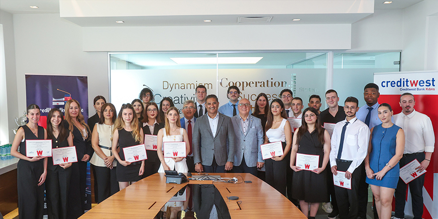 Creditwest Bank'ın gençlere yönelik staj programları başarıyla tamamlandı