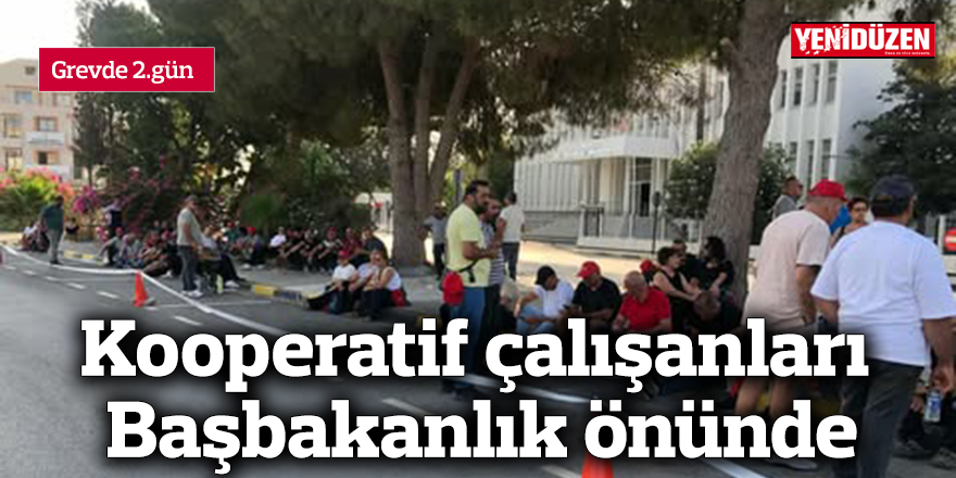 Kooperatif çalışanları Başbakanlık önünde