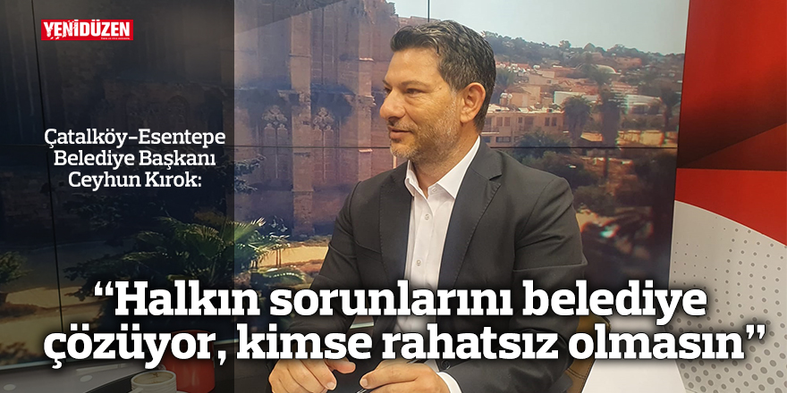 “Halkın sorunlarını belediye çözüyor, kimse rahatsız olmasın”