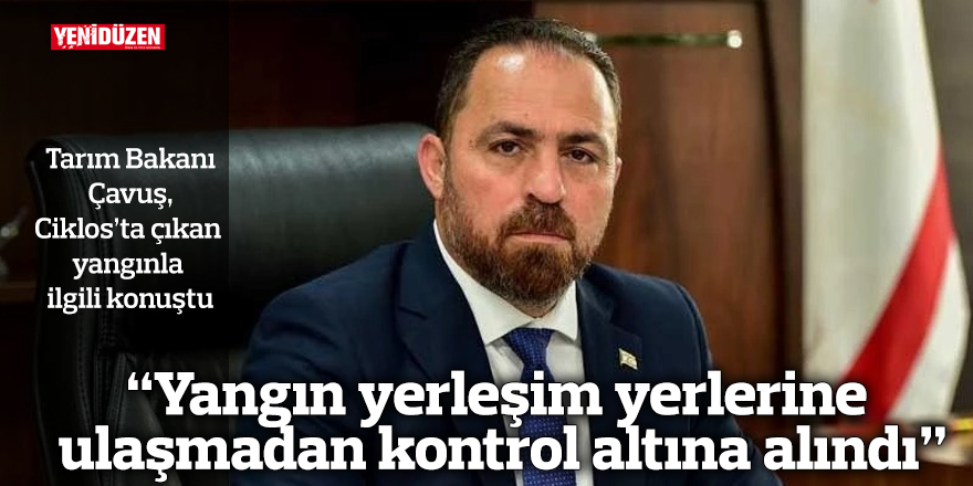 “Yangın yerleşim yerlerine ulaşmadan kontrol altına alındı”