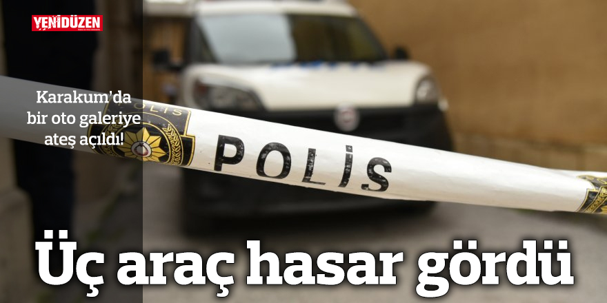 Üç araç hasar gördü