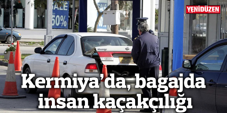 Kermiya’da, bagajda insan kaçakçılığı