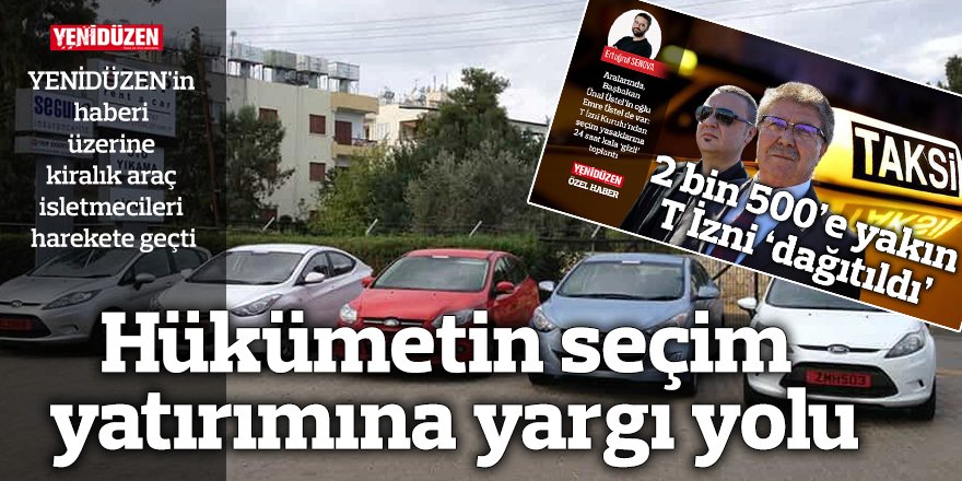 Hükümetin seçim yatırımına yargı yolu