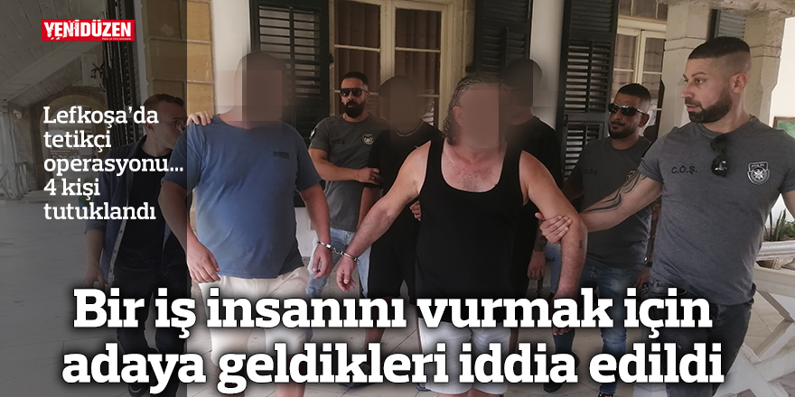 Bir iş insanını vurmak için adaya geldikleri iddia edildi