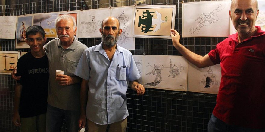 “Gazze ile dayanışma ve çözümsüz Kıbrıs” konulu karikatür sergisi devam ediyor