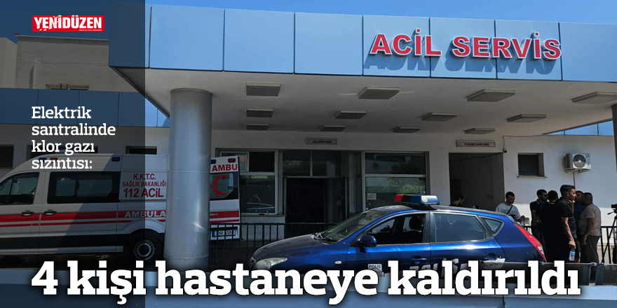 Elektrik santralinde klor gazı sızıntısı