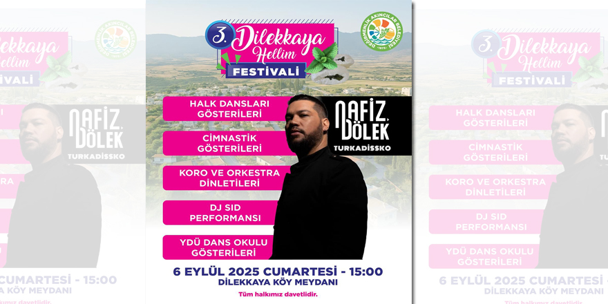 3. Dilekkaya Hellim Festivali, 6 Eylül’de yapılıyor