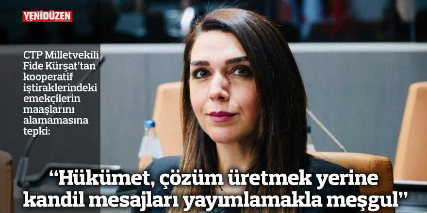 “Hükümet, çözüm üretmek yerine kandil mesajları yayımlamakla meşgul”