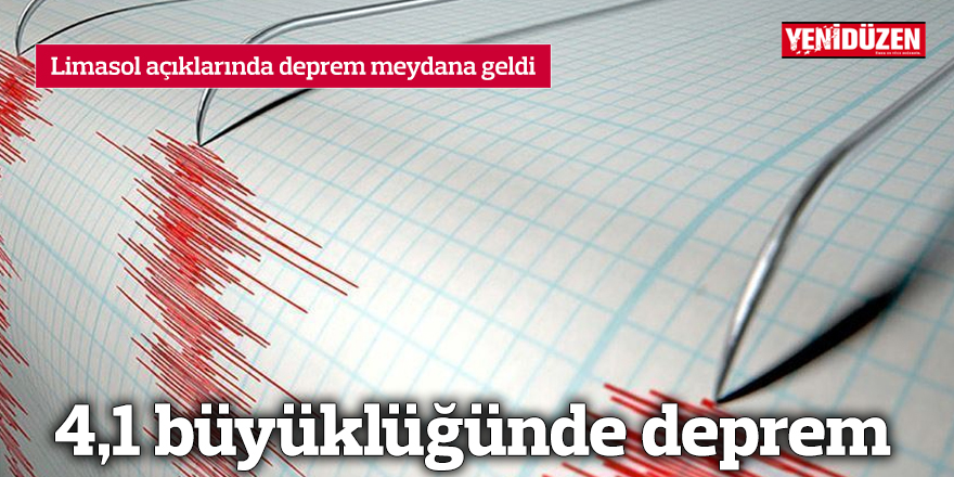 4,1 büyüklüğünde deprem