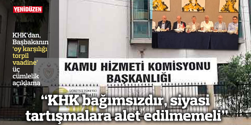 “KHK bağımsızdır, siyasi tartışmalara alet edilmemeli”
