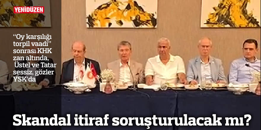 Skandal itiraf soruşturulacak mı?
