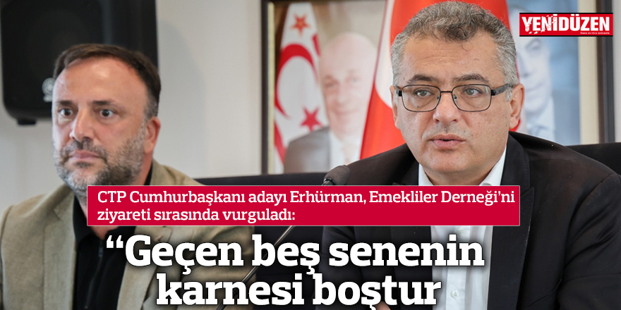 “Geçen beş senenin karnesi boştur ve bu halk çok şey kaybetmiştir”