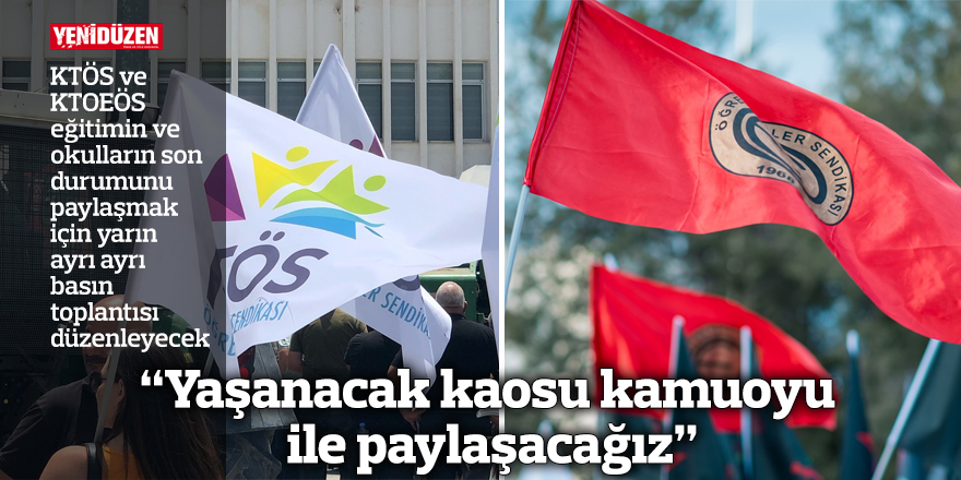 "Yaşanacak kaosu kamuoyu ile paylaşacağız"
