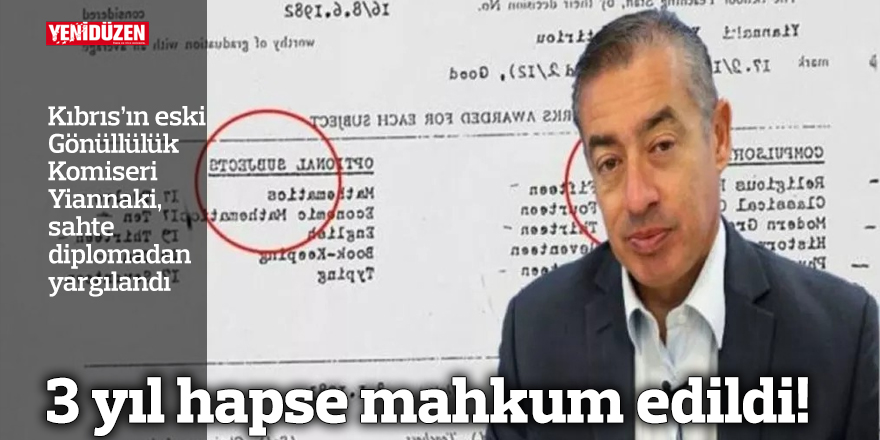 3 yıl hapse mahkum edildi!