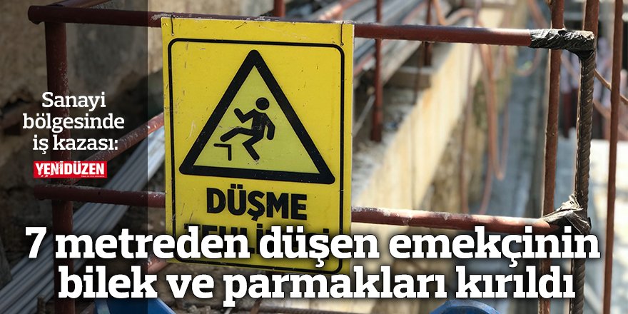 Çatıdan düşen işçi yaralandı